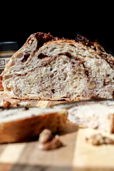Rustic Maple Walnut Sourdough Boule