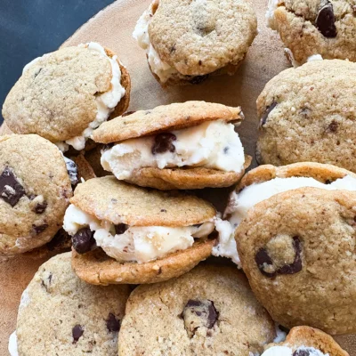 Maple Nut Butter Cookie Sandwiches