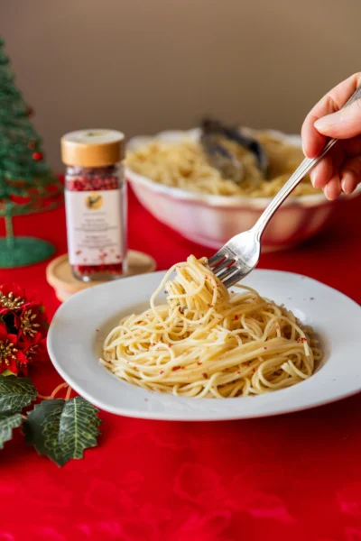 Pink Peppercorn Butter Pasta