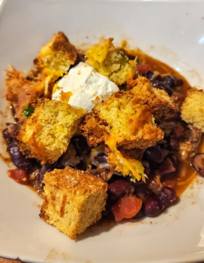 Cornbread croutons (gf)