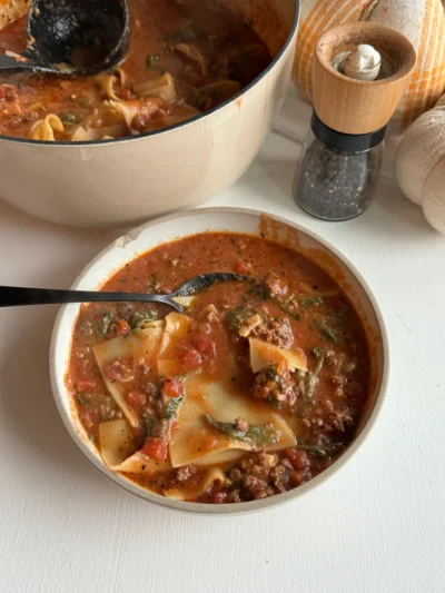 Healthy Lasagna Soup