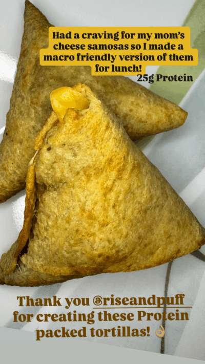 High Protein Cheese Samosas