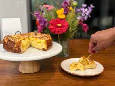 Rum-Glazed Apple Clafoutis