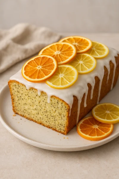 Lemon Orange Poppyseed Cake