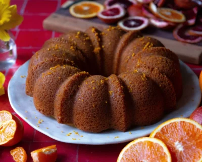 Fragrant Algerian Orange Blossom Olive Oil Cake