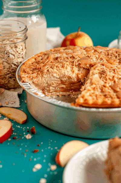 Salted Caramel Pear Pie (Gluten-Free Option)