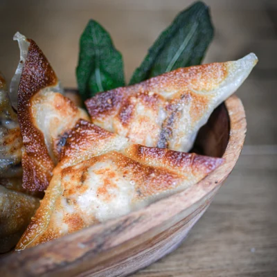 Baked Turkey Wontons with Pecans