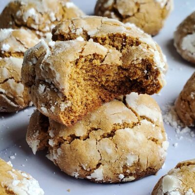 Gluten Free Gingerbread Crinkle Cookies