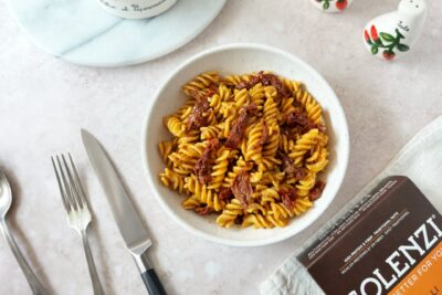 High-Protein Red Pesto Pasta