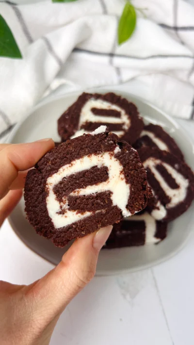 No Bake Swiss Roll Cookies