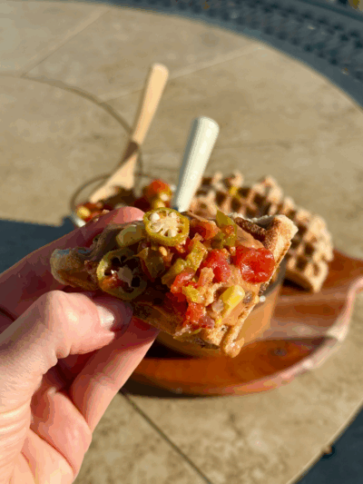cajun black eyed peas hummus + pickled okra relish