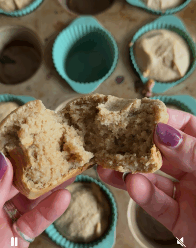 Maple Protein Oats Blender Muffins
