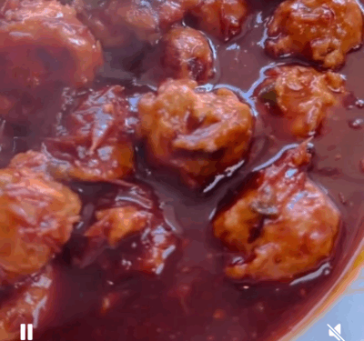 Jalapeño Turkey Meatballs In Homemade Cranberry Sauce