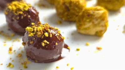 Pistachio Cottage Cheese Bonbons (High Protein Low Carb)