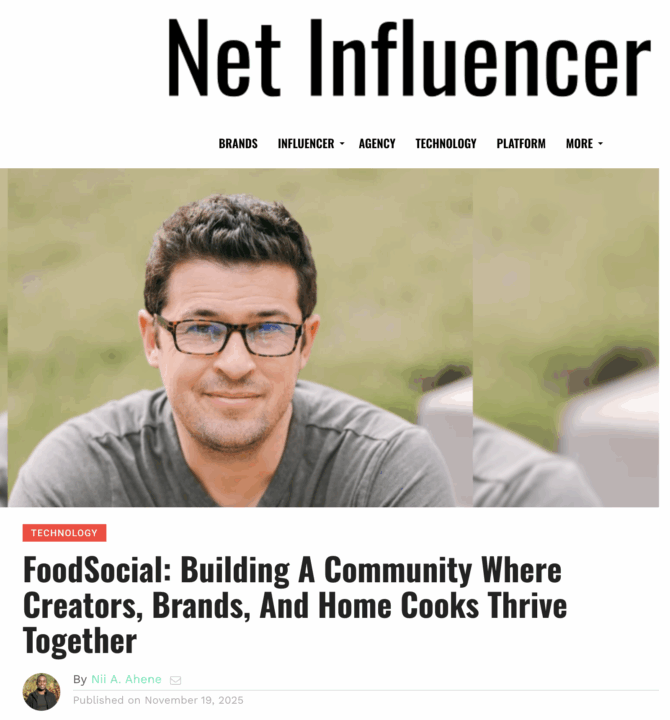 🗞️ FoodSocial in the News: Net Influencer Highlights Our Community ...