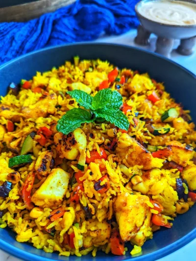 Turmeric Fish Fried Rice