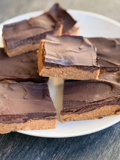 Guilt Free Peanut Butter Cup Bars