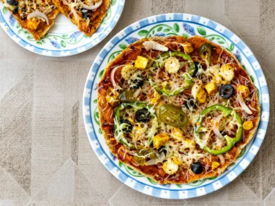 Tasty High-Protein Homemade Pizza with Store-Bought Dough – 36g Protein
