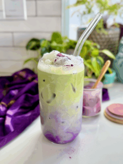Ube Matcha Latte