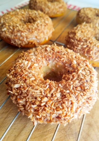 Gluten Free Coconut Crunch Donuts (Hostess Copycat)