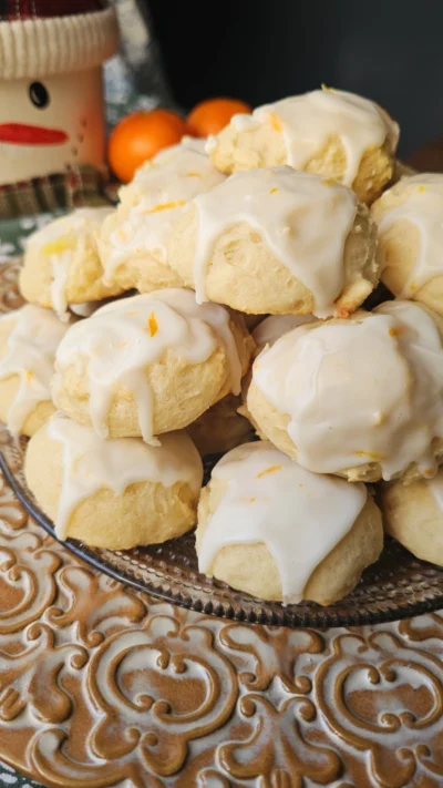 Sourdough Ricotta with Orange Glaze Cookies