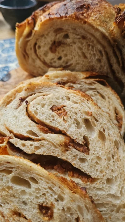 Peanut Butter Swirl Sourdough Bread