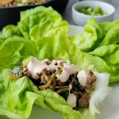 Asian Chicken Lettuce Wraps