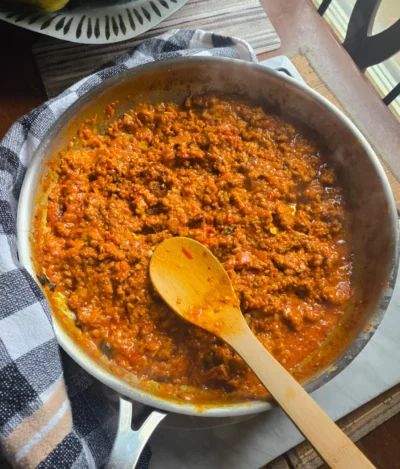 Beyond Meat Hot Italian Sausage Bolognese