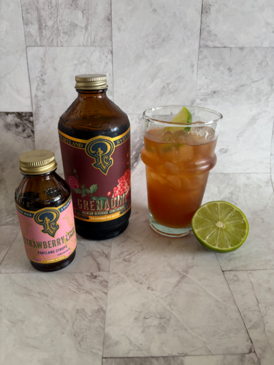 Strawberry Lime Paradise Cocktail