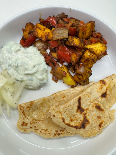 High Protein Roti & Paneer Tikka