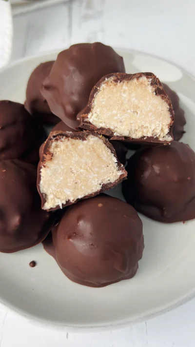 Mint Coconut Truffles