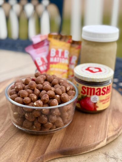 pb & j protein cookie dough balls