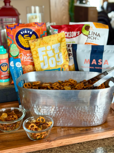 hot “honey” mustard protein snack mix