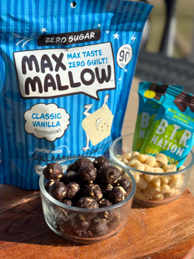 rocky road protein cookie dough balls