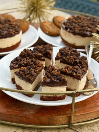 brown butter protein cookie ice-cream cake