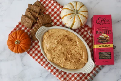 Walnut Biscuit Pumpkin Pie Dip