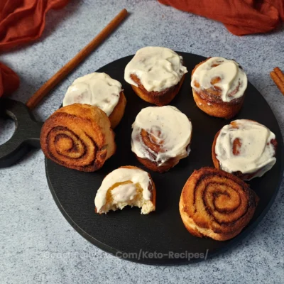 Keto Cinnamon Rolls with Coconut Flour (Sugar Free)
