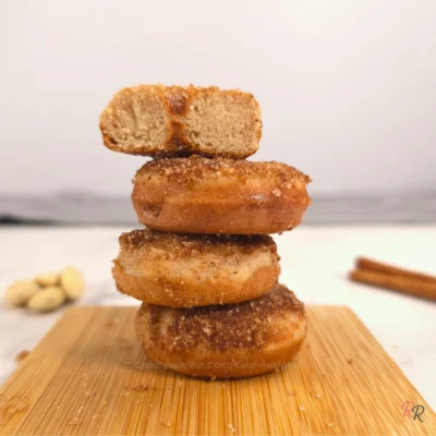 Cinnamon Sugar Cottage Cheese Donuts with Almond Flour