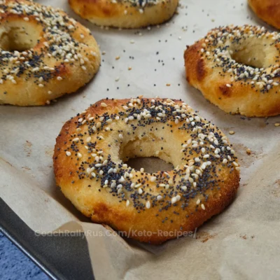 Keto Cottage Cheese Bagels with Almond Flour