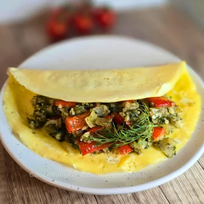 Mediterranean Keto Omelette – Breakfast for Dinner
