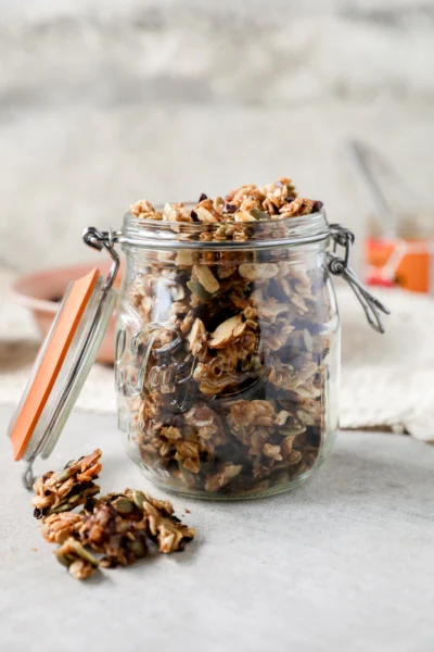 Easy Maple Almond Sourdough Discard Granola