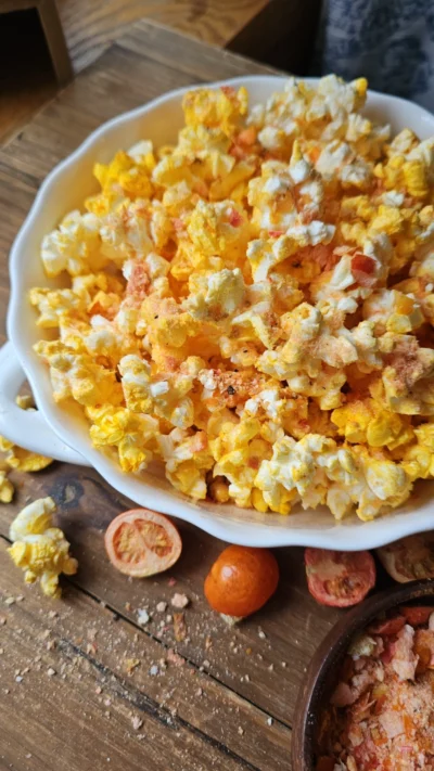 Savory Tomato Crunch Popcorn