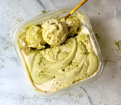Matcha Vanilla Bean Ice Cream (Vegan)