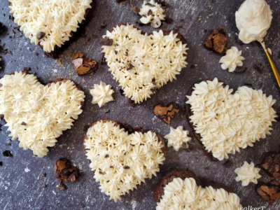 Amaretto Heart Brownies (Vegan)