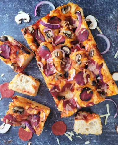 Pizza Focaccia (Vegan)