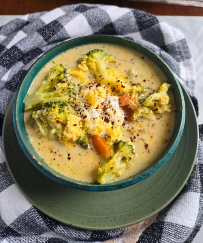 Creamy Broccoli Boursin Soup