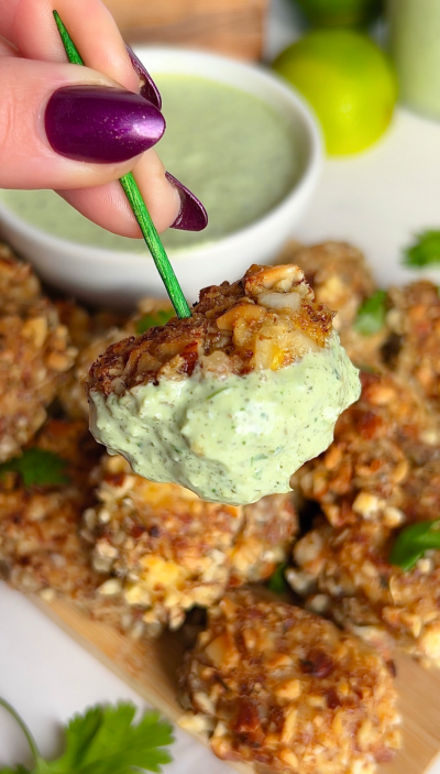 Almond Crusted Chicken with Jalapeño Ranch