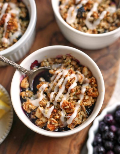 Gluten Free Blueberry Lemon Crumble