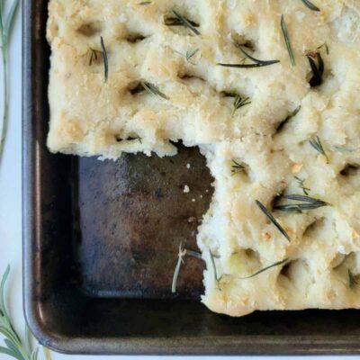 Gluten-Free Focaccia Bread Recipe (Dairy-Free & Vegan)