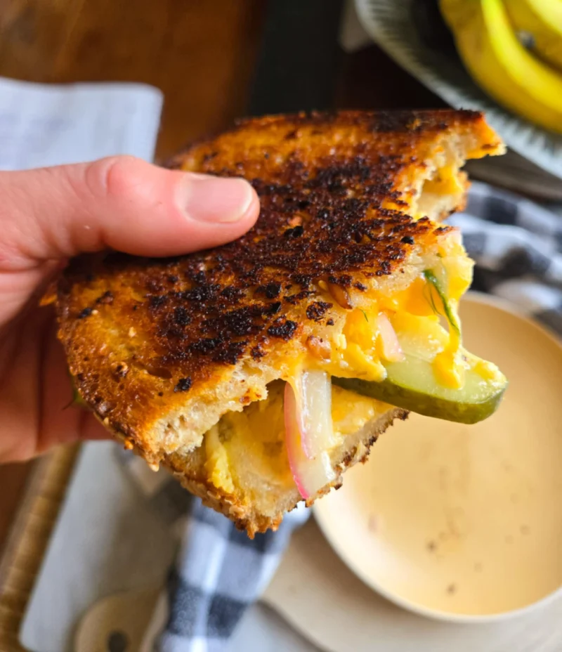 Grilled Cheese with Pickles You Say? by the_happy_veg - FoodSocial